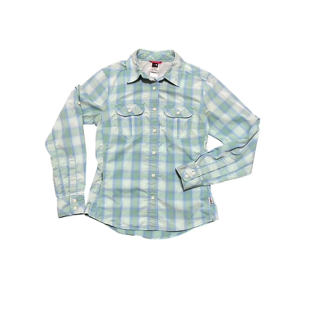 The North Face VaporWick Plaid Hiking Shirt Women’s Small Lightweight Outdoor